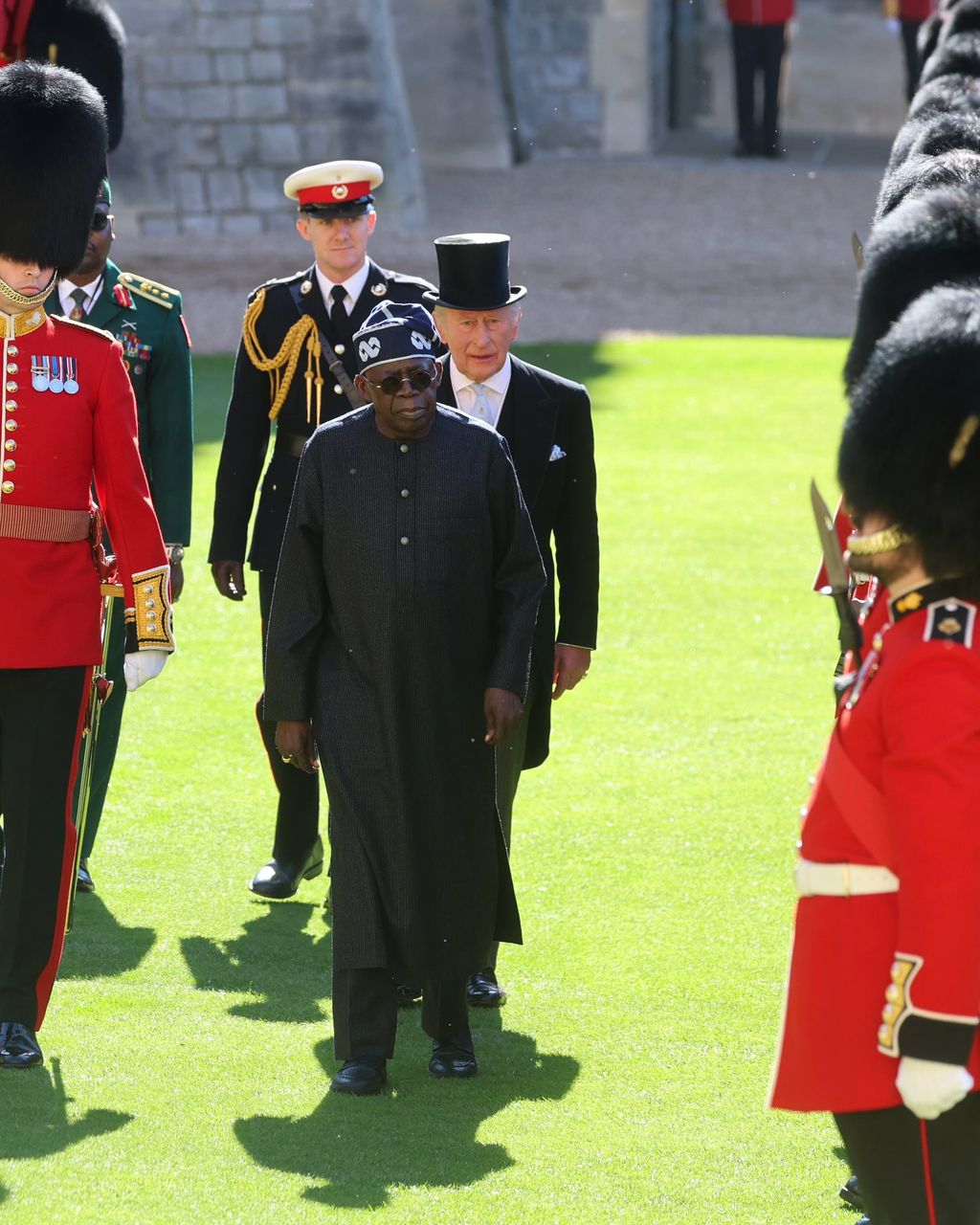 Photos of President Tinubu and his wife Remi at the Windsor Castle during state visit to the UK.